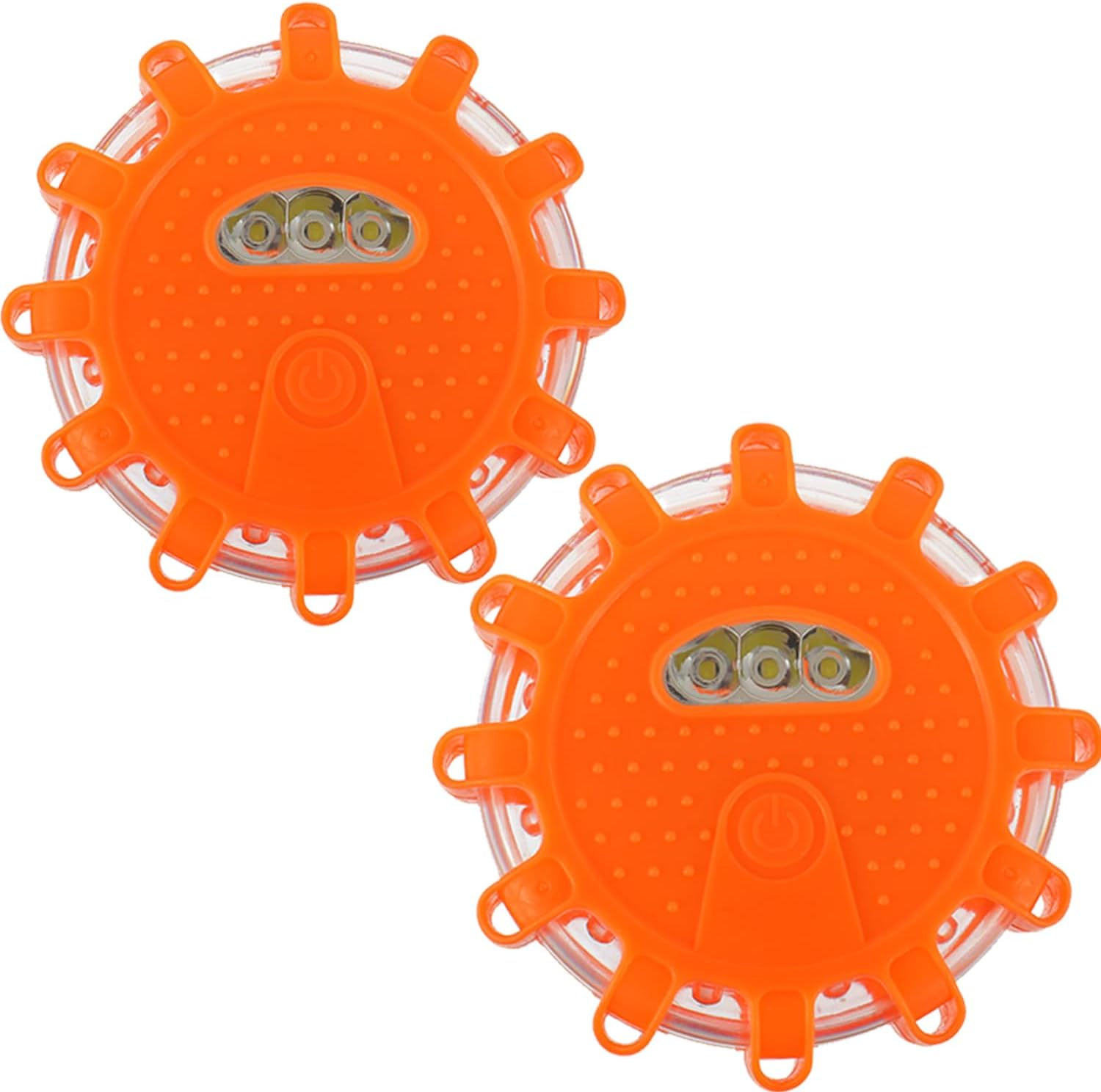 HUAREW 2 Pack Éclairage de Secours Multifonction Voyant d'avertissement, LED Lampe d'Avertissement Clignotant Gyrophare Balise avec Base magnétique, pour Les Voitures, Les Accidents