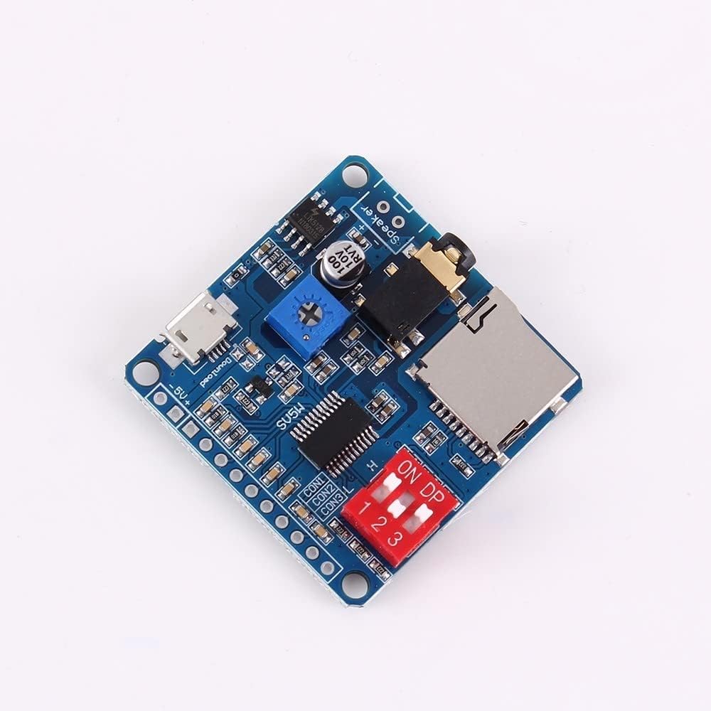 Module de Lecture Vocale,DY-SV5W Lecteur MP3 Lecture Déclencheur,IO Amplificateur Déclencheur MP3 Classe D 5W avec Contrôle Sériel