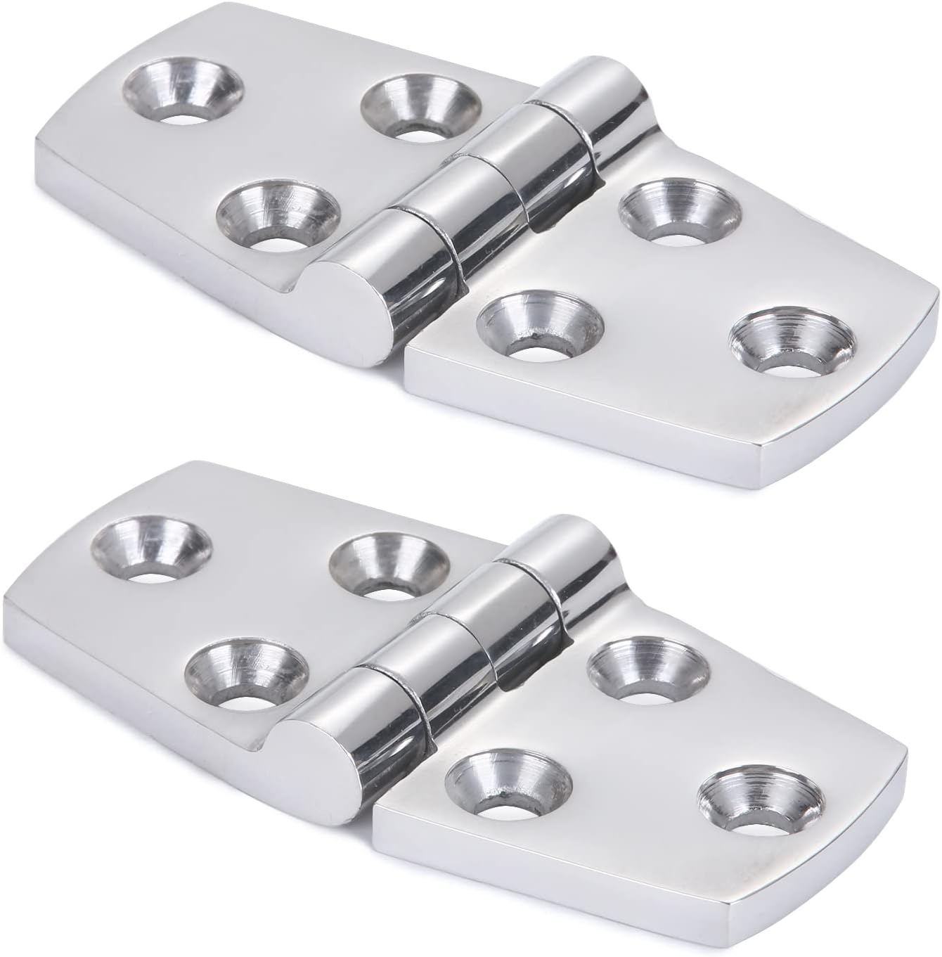 Marine Monture Charnières de Porte Acier Inoxydable Charnière de Bateau de Trappe Matériel À toute épreuve Charnière de bateau Plateforme Cabinet SUS316 2pcs 38 mm x 76 mm