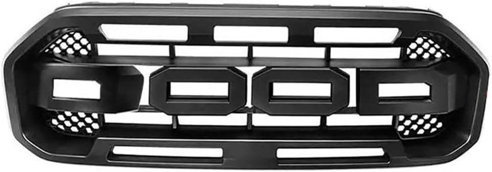 WNCXSA Couverture De Calandre Avant De Voiture Modifiée, pour Ford, pour Ranger, T8, XL, XLT, Wildtrak, Mk3 2019 – 2021 Grille calandre Avant Voiture(T8 18-20 Black Low)
