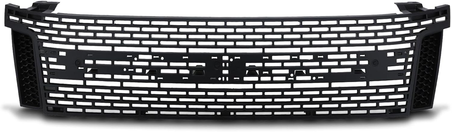 Predator 4x4 Grille avant avec lettrage noir mat compatible avec Ford Ranger T6 2012-2015 Mise à niveau du radiateur supérieur de rechange pour pick-up Truck Cover Accessoires