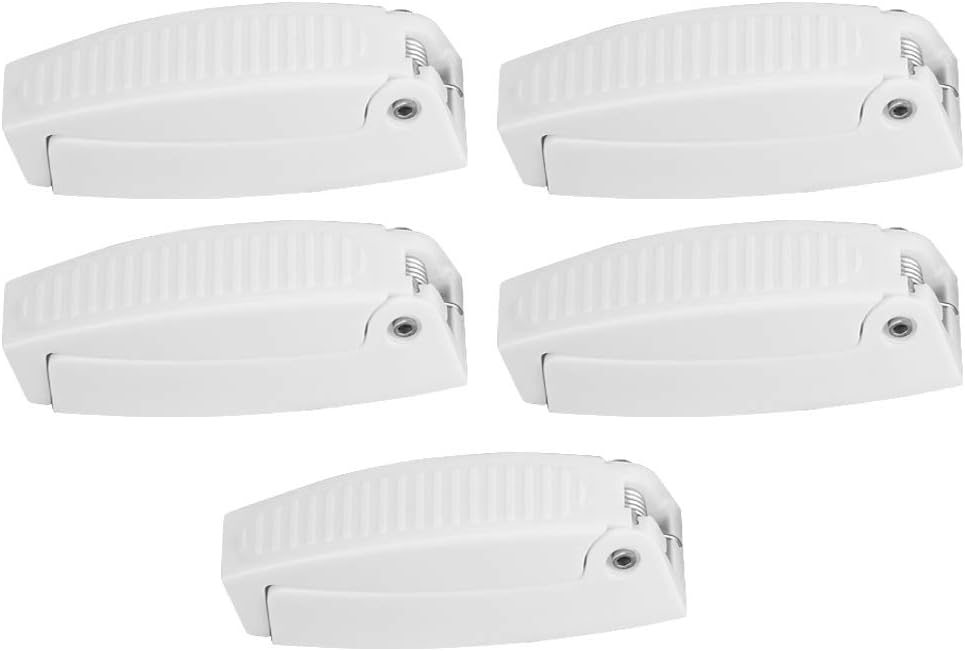 Pour piece détachés camping car chausson pour camping car pour vernis pour porte camping car ABS Porte Loquet, Retenue de la Porte pour Cargaison de Camping Car Trahome Cargo Bagages Blanc