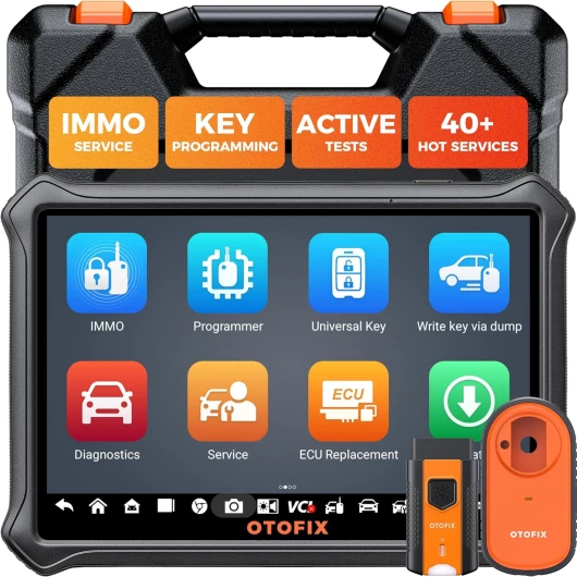 IM1 IMMO Programmateur clé Voiture [avec XP1], Tous Les Diagnostic Voiture du Système, Valise Diagnostic Auto avec Test Actif, 40+ Fonctions de Service, DoIP et CANFD, mises à Jour de 2 Ans