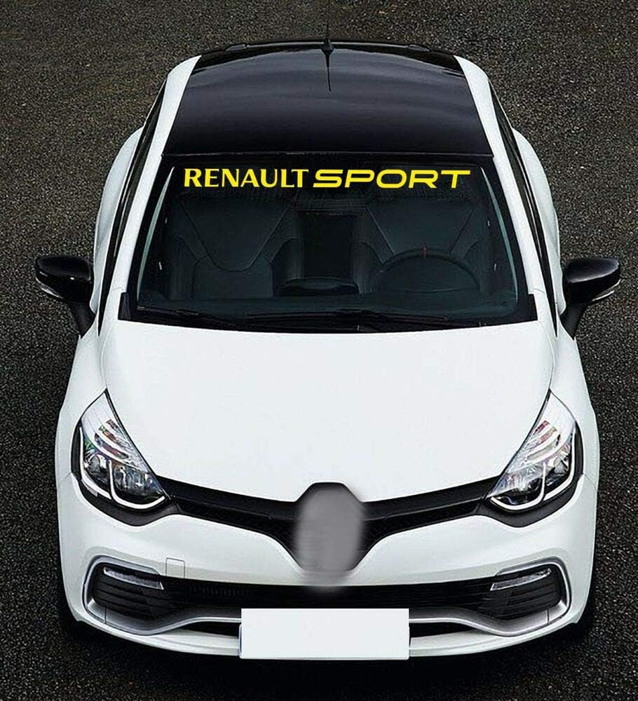 UUSticker pour Renault Sport Voiture Vinyle Autocollant Pare-Brise Pare-Brise Banner Decal Stripe