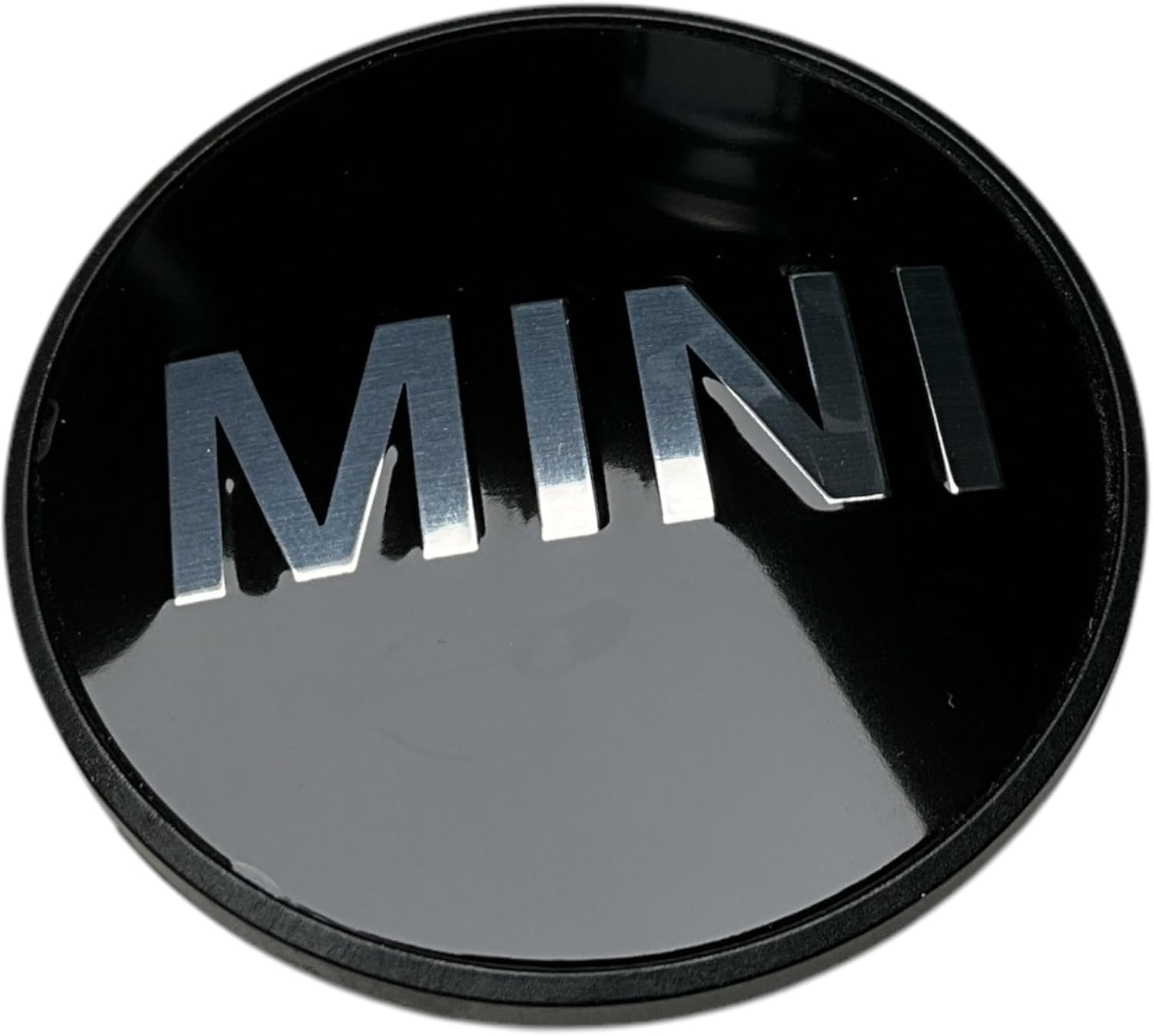 Mini 36131171069 Véritable cache-moyeu, noir avec logo Mini, 50 mm