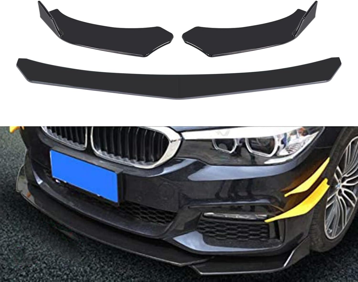 Lot de 4 kits de pare-chocs avant en ABS pour pare-chocs avant de voiture