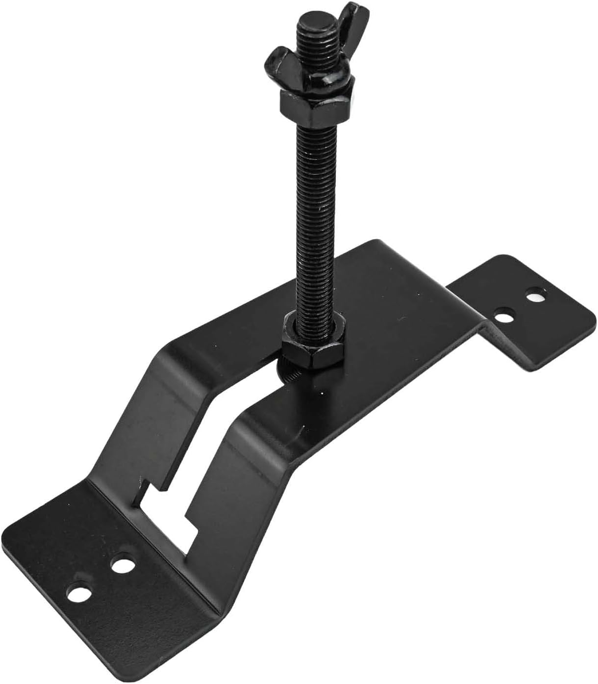 Support mural de roue de secours pour remorques, camionnettes, garages avec rainure coulissante et insert en nylon écrous de verrouillage hexagonaux