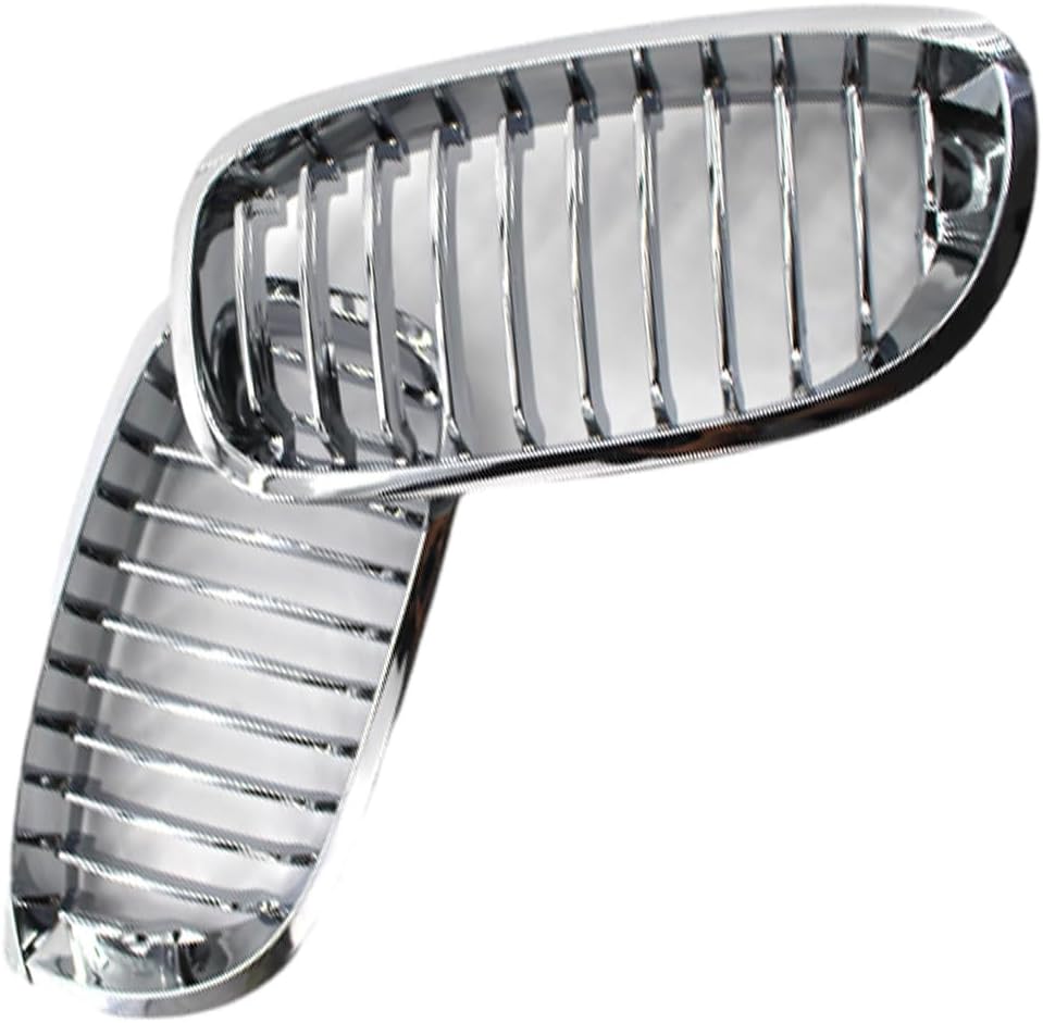 Paire de grilles de pare-chocs avant compatibles avec BMW E46 2 portes 2003-2006, chromées