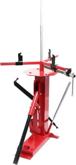 Démonte-pneu universel manuel Détalonneur Rouge et Noir Acier Auto Moto Quad Pneus 4" jusqu'á 21" (101,6-533,4 mm) Axes Ø 12-25 mm Montage Démontage Outil Décolle-pneus Garage atelier Auto Moto