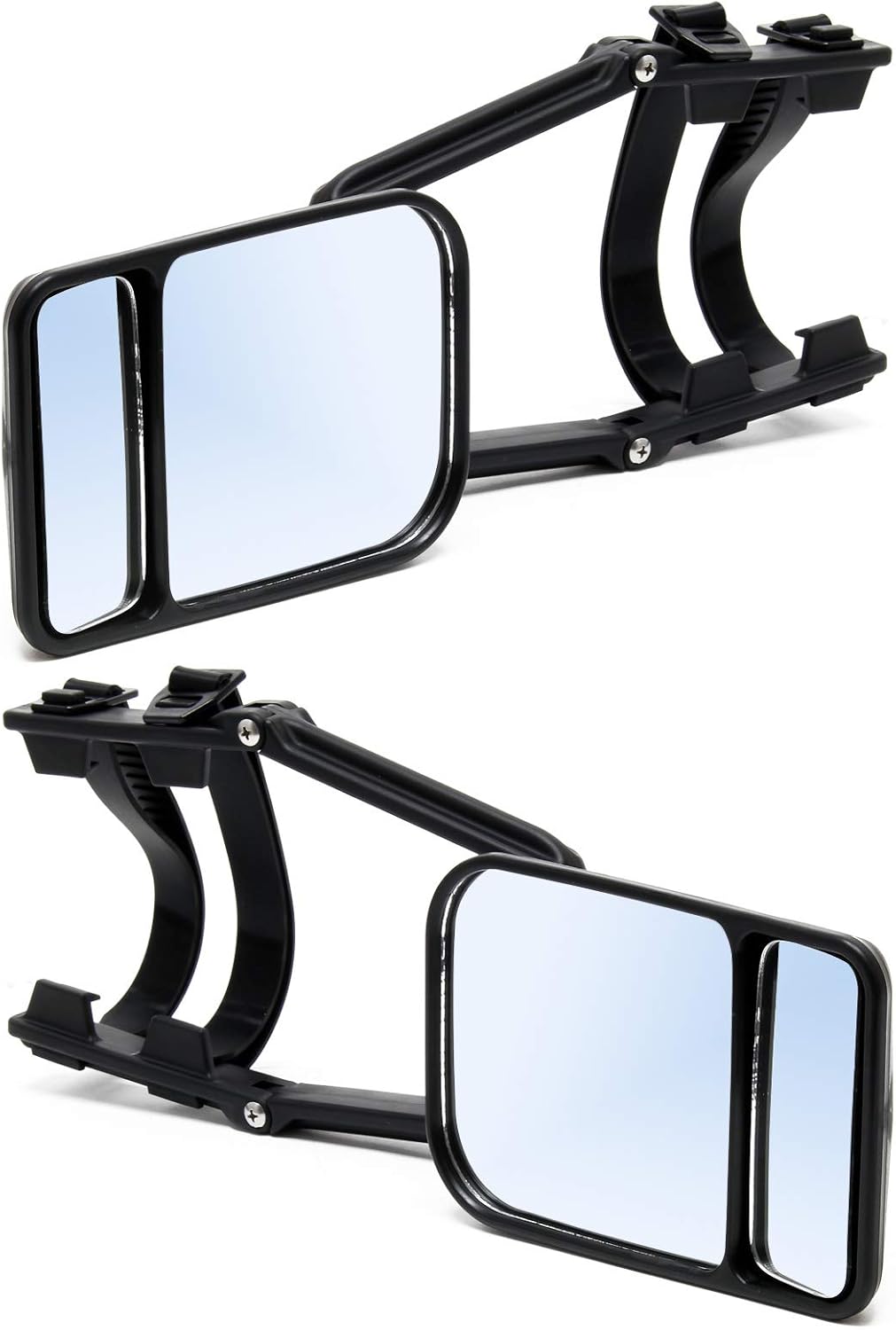 Jeu 2 Rétroviseurs pour Camping-Car Visibilité supplémentraire Autocaravane Adaptation Universelle