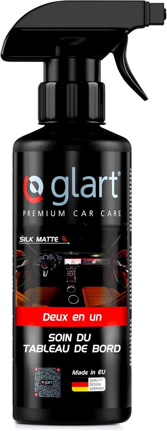 Glart 45CP Accessoires de voiture d'entretien du cockpit, Deep Care Shiny pour une brillance noire profonde sur toutes les pièces intérieures en plastique, 500 ml de nettoyant d'entretien de voiture