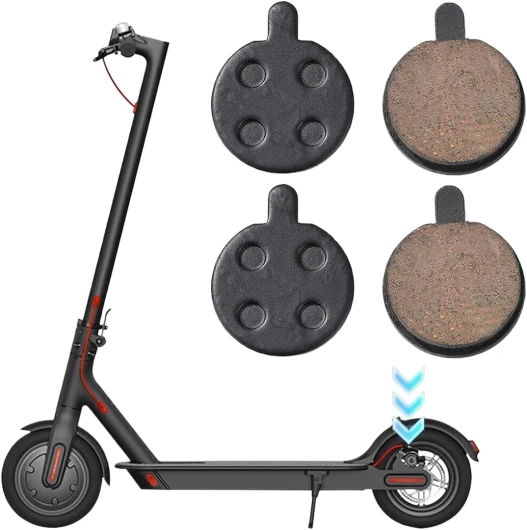 OPVYAEU 4 Pièces Plaquette de Frein en Céramique pour Xiaomi M365 Pro, 1S, Essential, Pro 2 Trottinette - Pièces de Électrique Scooter