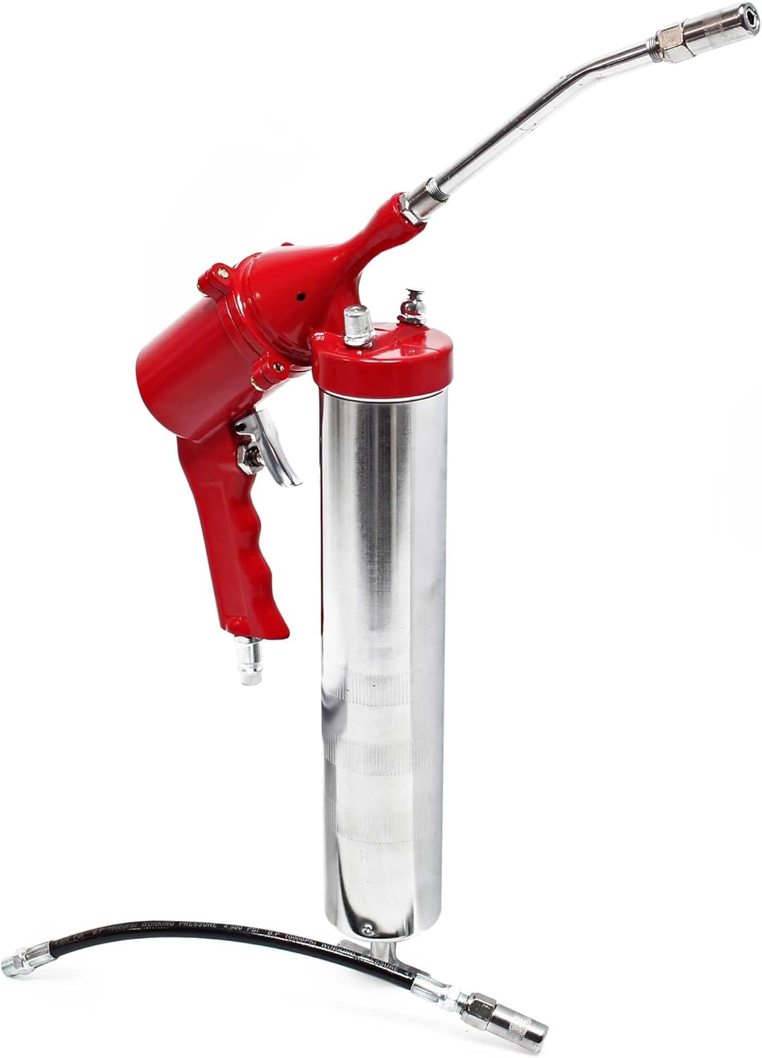 Pompe à graisse professionnelle pneumatique Réservoir 400 cm³ Usage seule main Lubrification précise