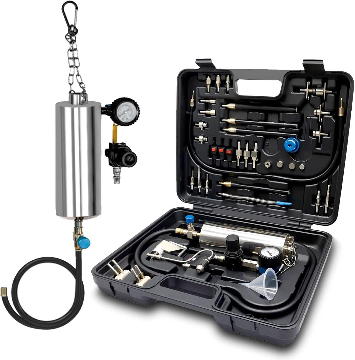 Kit de nettoyage pour injecteurs de carburant et système de carburant, 1000 ml, 10 bar (150 PSI) – Nettoyage sans démontage pour collecteur d'admission, soupapes d'admission, papillon papillon et