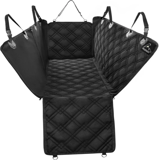 ® Housse de siège pour Chien Voiture XL Universelle Imperméable! Protection complète Banquette arrière vehicule + portières + 2 appuis-tête - Couverture pour Animaux de qualité supérieure! XL (Lot de 1) Noir