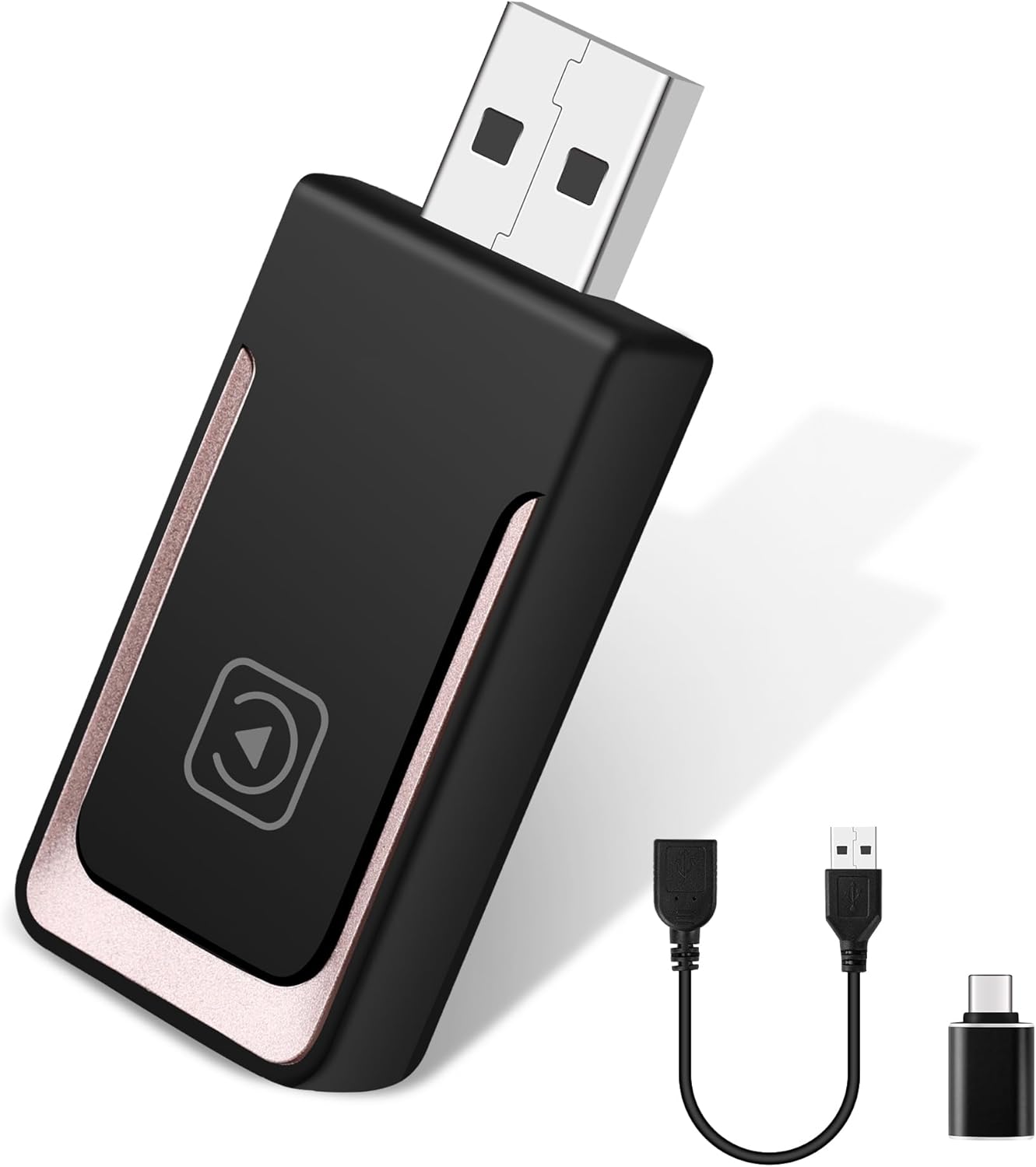 Adaptateur Carplay sans Fil pour iPhone,ezconnect Car Play Convertit Carplay Filaire en sans Fil Carplay，Facile à Brancher et à Jouer, Compatible avec Les Voitures à partir de 2016 et iPhone iOS 10+