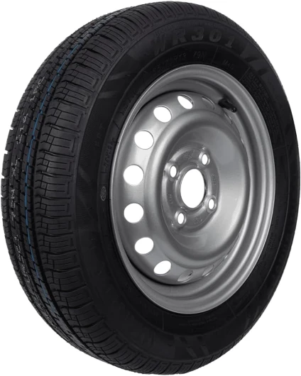 Roue de Remorque Renforcée 155/70 R13 XL avec Jante 4JX13 - Compatibilité 4x100 - Haute Capacité de Charge