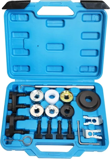 DPTOOL EA888 1.8 2.0 TSi TFSi Outils Calage Moteur Arbre à cames Vilebrequin Compatible avec Audi VW 2006-2018 Remplacer T10352 T10368 T40196 T10354 T10060A T40011,19PC Kit (Version Mise à Niveau) 19PC Petit Kit