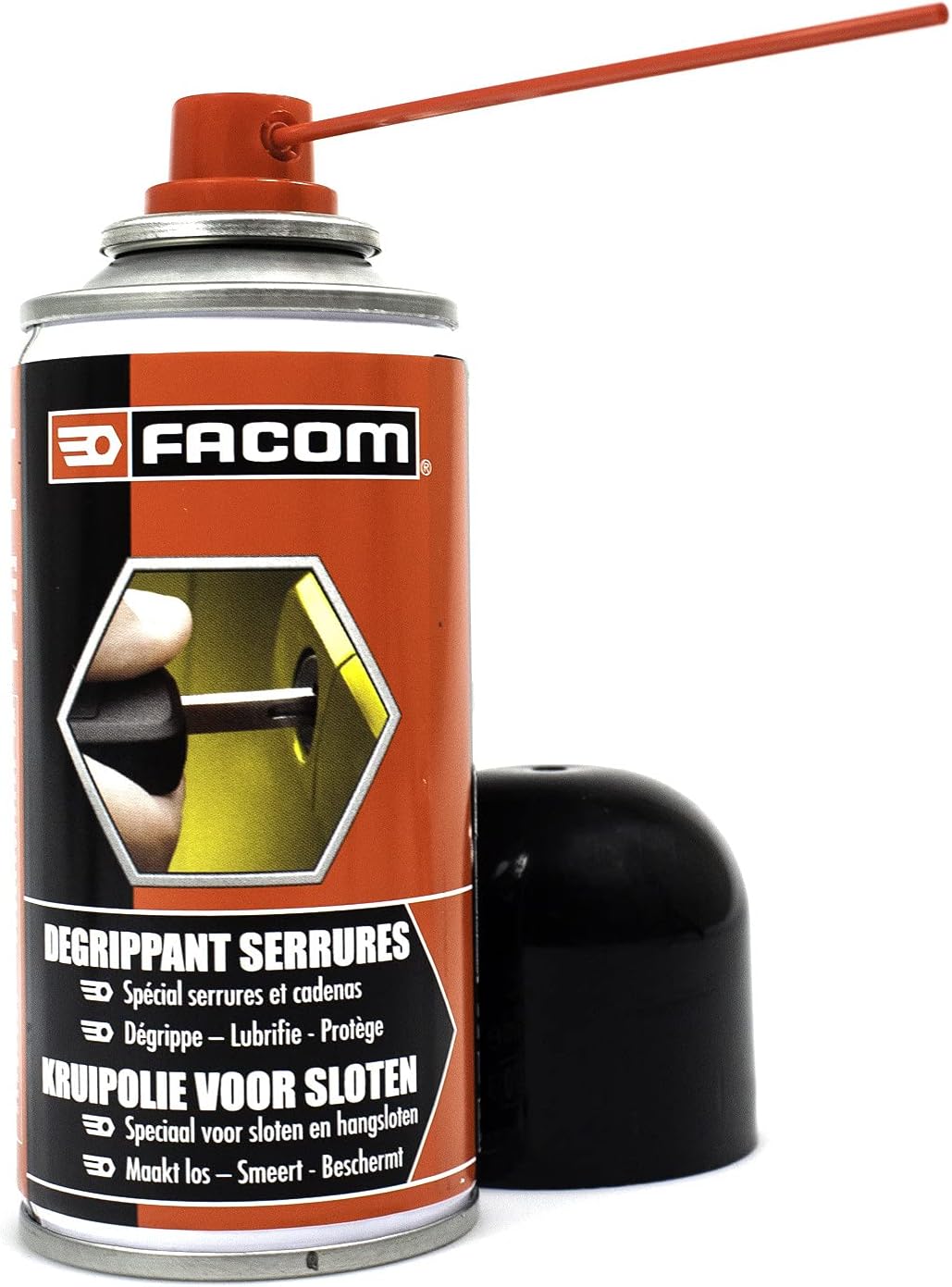 006112 Dégrippant Serrures et Cadenas, Aerosol 150 ml Tuyau Prolongateur