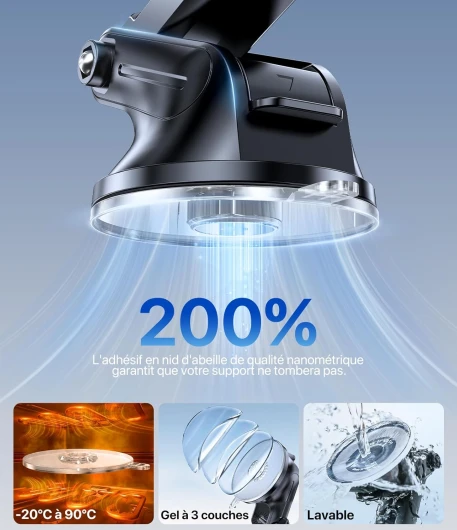 Support Téléphone Voiture Magnétique Pour Renault Talisman Grandtour (2016-2022) - Rotation 360°, Fixation Sur Grille D'aération