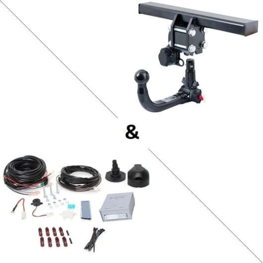 Attelage Compatible Audi A3 Cabriolet (04/08-02/14) RDSOV+ Faisceau Universel 7 Broches + boitier électronique - Bosal Oris