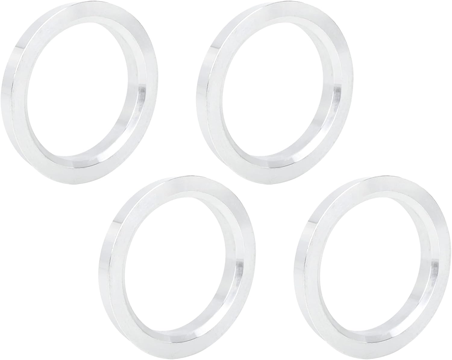 4pcs Bague de Centrage 72.6 à 57.1mm Aluminium Alliage Voiture Moyeu Anneaux Centriques