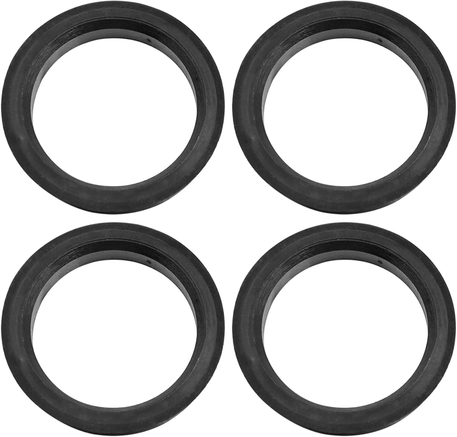 Moyeu Roue Auto alésage Centreur Bague de Centrage 57,1 mm 73,1 mm Plastique Noir 4pcs