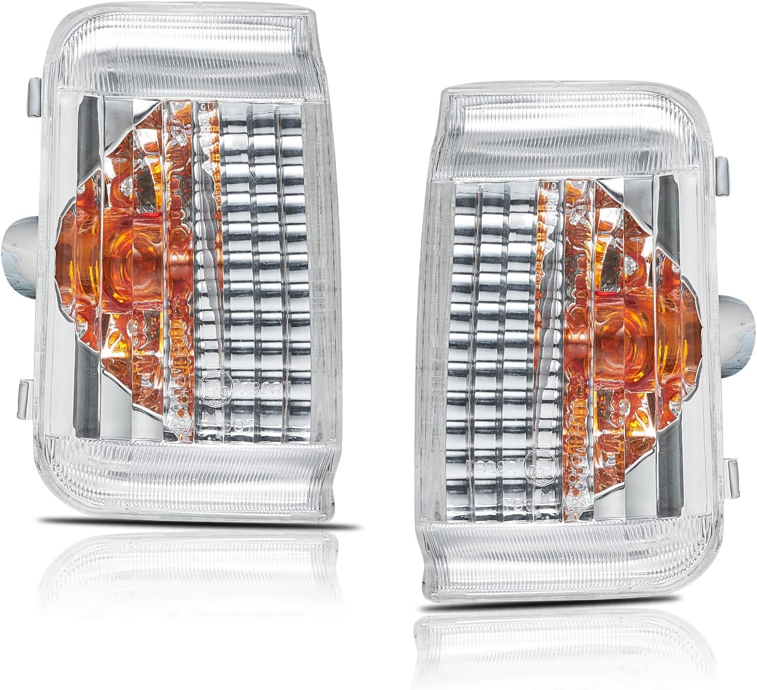 TOPTHAN 2x Clignotants de rétroviseur gauche et droite Indicateurs pour Fiat Ducato 250 2006 Up Citroe Jumper 04/2006 Up Peugeot Boxer 2006 Up Clignotant Rétroviseur Extérieur Clignotant Claire Transparent