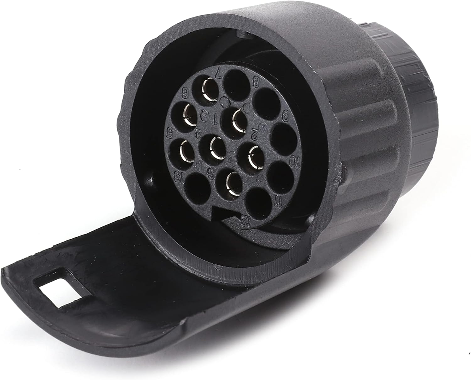 ETUKER Convertisseur de Prise Remorque 7 à 13 Broches Adaptateur Fiche Attelage 7 vers 13 Broches pour Caravane, Camping-Car, Camion,Porte-vélo 7to13