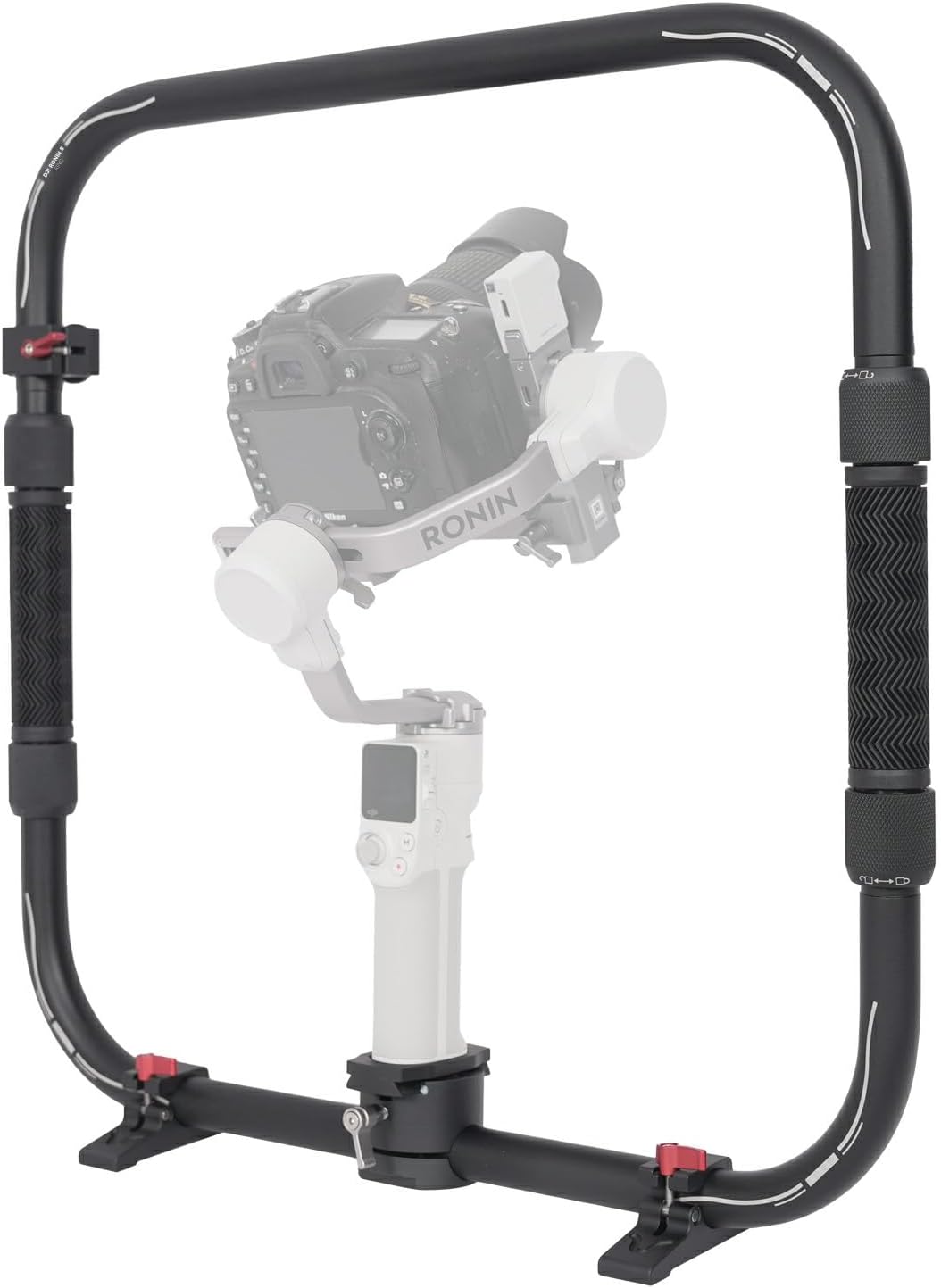 Poignée double anneau pour RS4 Mini, accessoire de nacelle annulaire portable compatible avec DJI RS4 Mini, RS 3 MINI, RS2 PRO, RS3 PRO, RS4 PRO