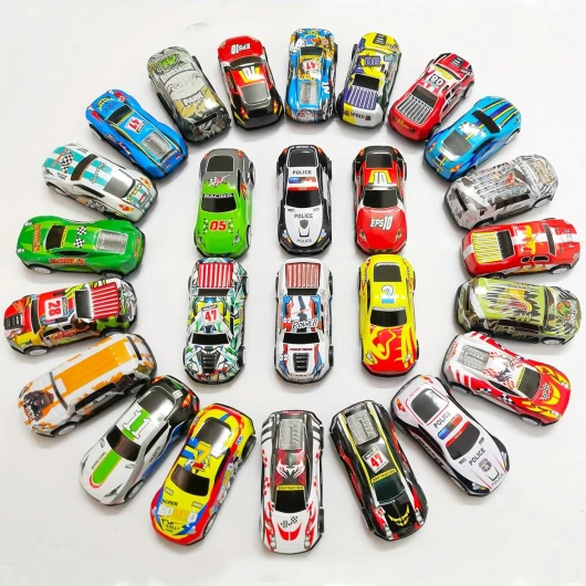 MUSELK Lot de 15 mini jouets de voiture - En métal - Pour garçons et filles 15 Pcs