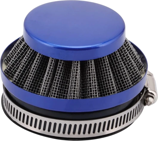 58MM Filtre à Air Remplacement pour 2 Temps 47CC 49CC Scooter VTT Pocketbike Mini Quad Bleu