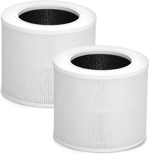 Todfut Lot de 2 Core Mini Filtres HEPA de Rechange Compatibles avec Purificateur d'Air LEVOIT Core Mini, Core Mini RF, 3 en 1 H13 HEPA, Numéro de Pièce Core Mini-RF