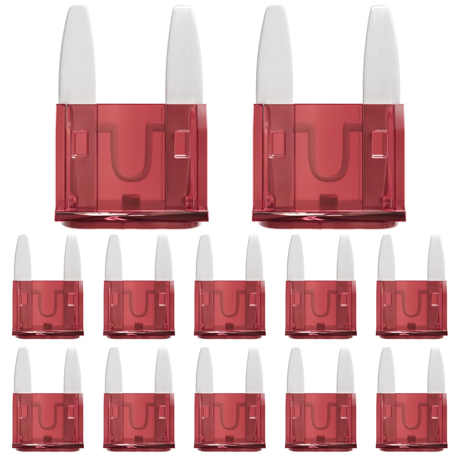 ALLECIN 50 Pièces 10A Mini Fusible Voiture 10Amp MINI Fusibles Voiture pour Auto Moto Automobile Camion 10Ampère Car Fuses Mini 10A