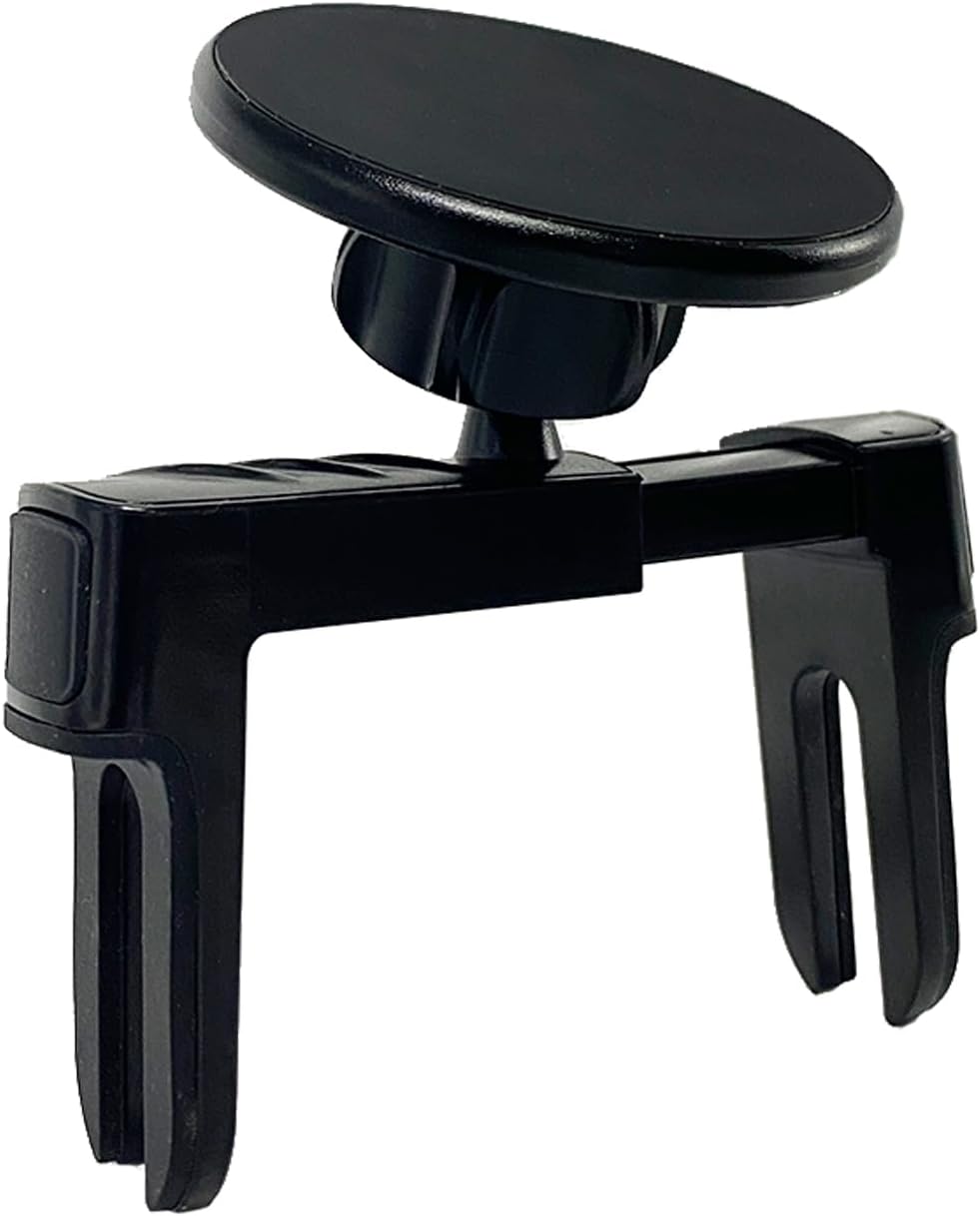 MICMXMO Support Téléphone Magnétique Rond, pour Mercedes-Benz A/B/C/E/S, Fiat 500, Mini Cooper R56 F56, Smart 451 453, pour Magsafe,pour iPhone 16 15 et Tout Téléphone pour Magsafe Noir