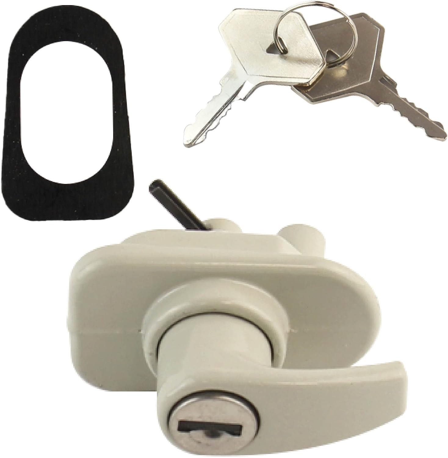 Poignée de Coffre compatible pour Renault 4 (4L) (R4) (1961-1992) avec Serrure et Double de clés