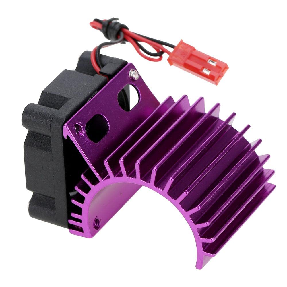 7016 Moteur Dissipateur Thermique Avec Ventilateur De Refroidissement Pour Voiture Rc 1/16 Hsp 380 Moteur Violet