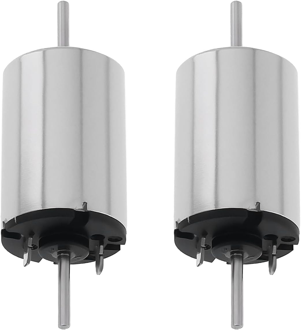 ECSiNG Lot de 2 Mini Moteurs CC 12 V 13 477 TR/Min Micro-Moteur 1015D pour Voitures Télécommandées Modèles de Chemin de Fer de Calibre N TT H0.