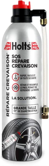 Holts Répare-Crevaison Aérosol 500 ml – Réparation Pneus Crevés Sans Démontage - Spray Anti-Crevaison pour SUV, Breaks, Utilitaires - Compatible TPMS – Utilisation Rapide et Sécurisée – 500ml