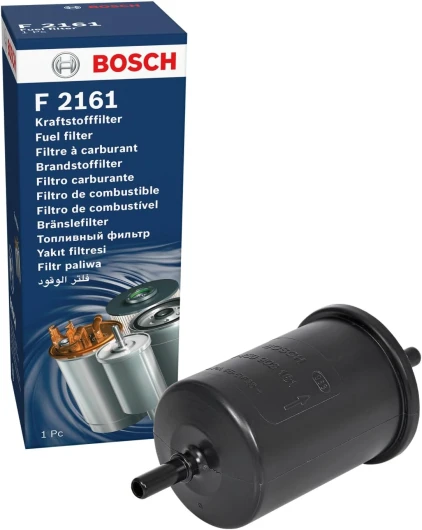 Bosch F2161 Filtre à Carburant Essence - Sépare les Particules du Carburant, Protège le Système d'Injection