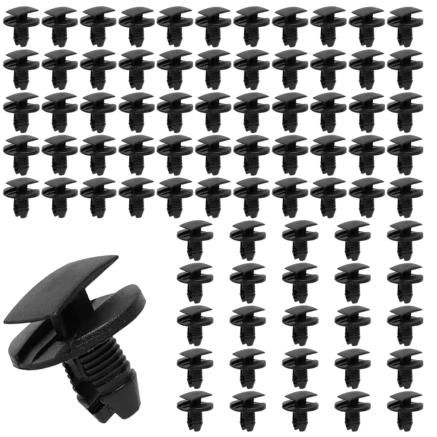 80 Pièces Clips de Fixation Voiture Parechocs,Clips de Fixation Rivet Plastique OEM 8565.53,Garde-Boue Rivets Clips de Retenue Compatible avec Citroen Peugeot Jumpy Berlingo C3 C4 C5 C6