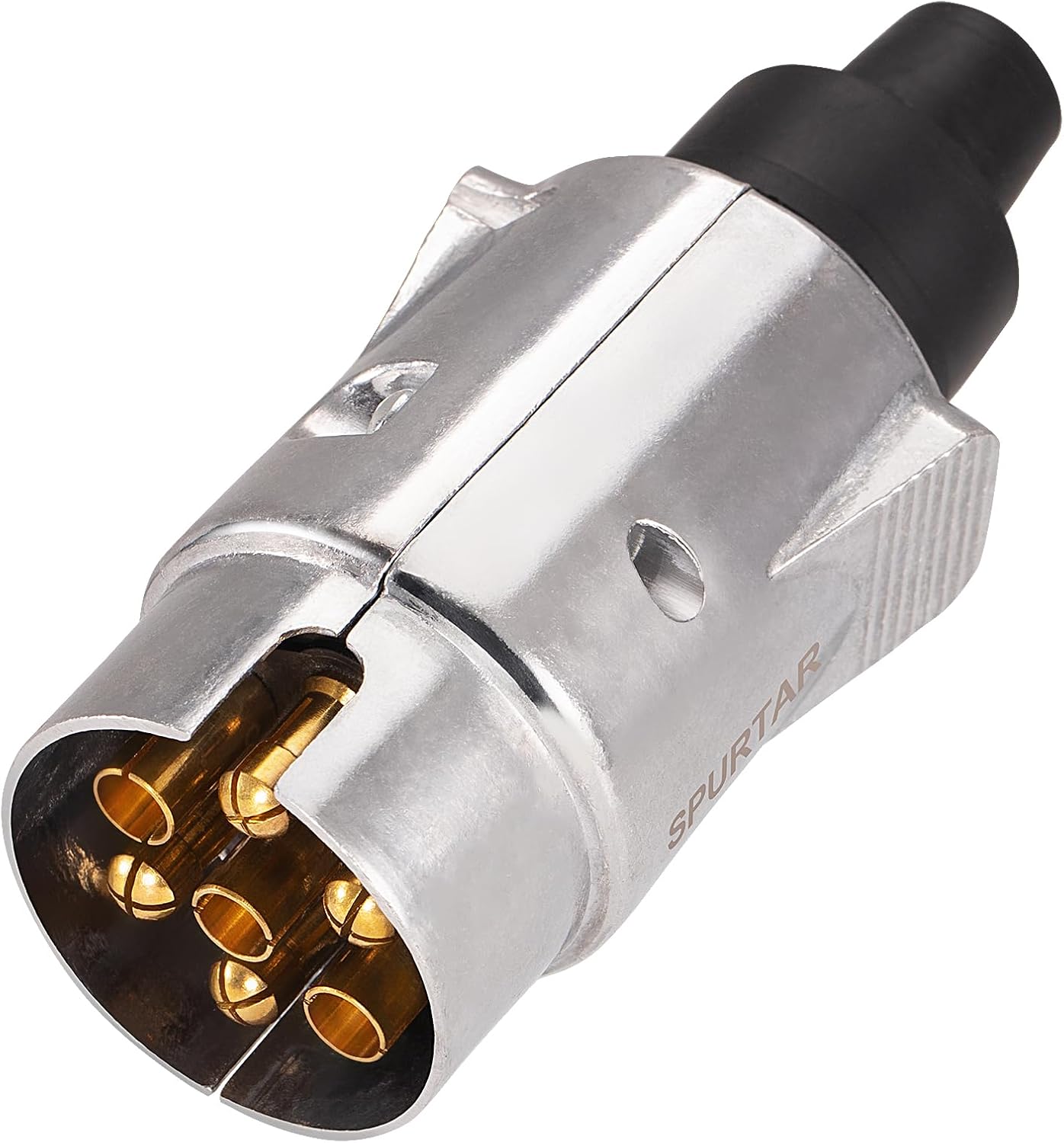 Spurtar Prise Remorque 7 Broches, Adaptateur Prise Remorque Voiture Faisceau Trailer 7 Broches, Connecteur 12V, 4 Male & 3 Femelle Plug Standard Européen Accessoires Electrique