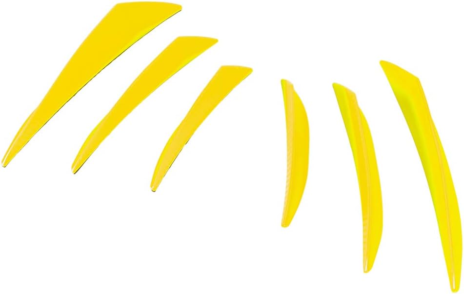 Carénage Avant Moto Ailettes Aérodynamiques Spoilers Latéraux Kit d'ailes Dynamiques Décoratives pour Vélo de Sport (Jaune)