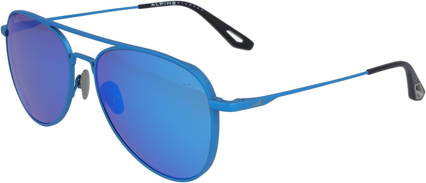 Alpine F1 Eyewear - Lunettes de Soleil - Titane - Élégantes et Sportives - Confort Garanti - Branches Ergonomiques - Protection Intégrale contre les Rayons UVA et UVB - Fabriqué en France A110R