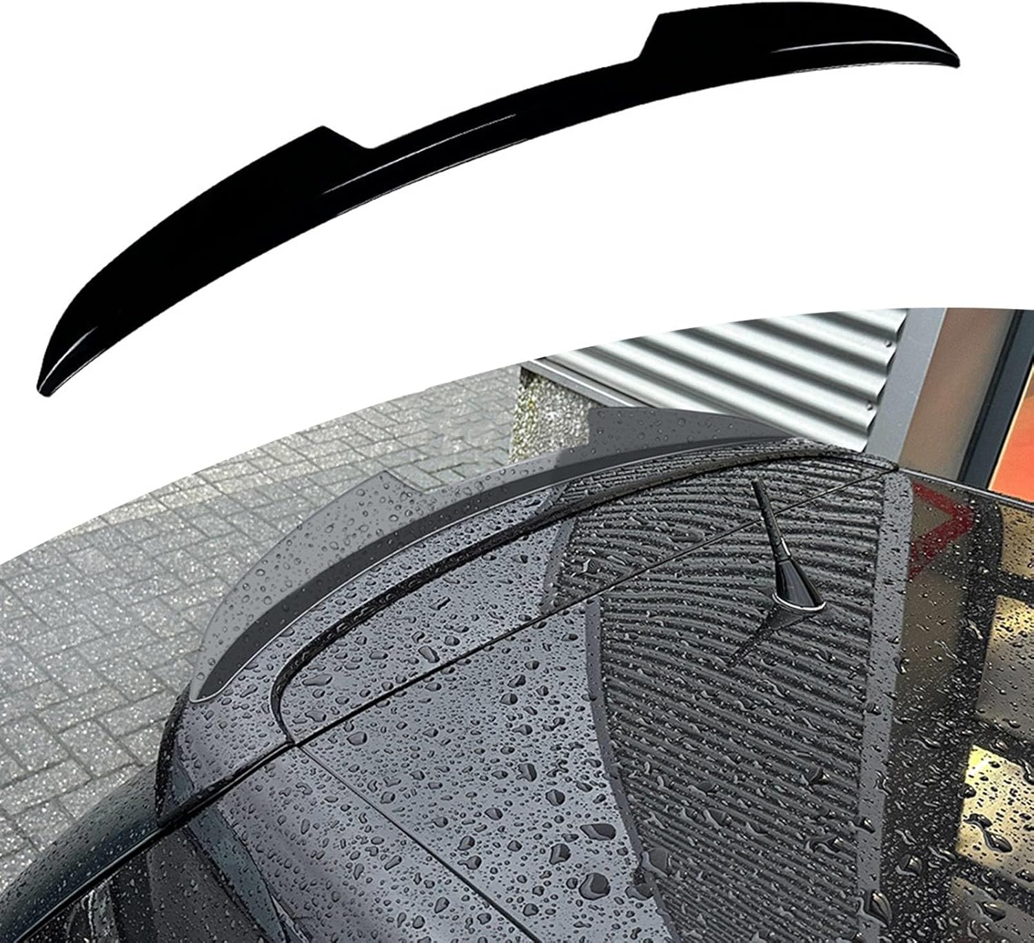 FINMOKAL Becquet de Coffre arrière en ABS Noir, Compatible avec la VW Golf 5 R32 MK5 GTI 2004-2009