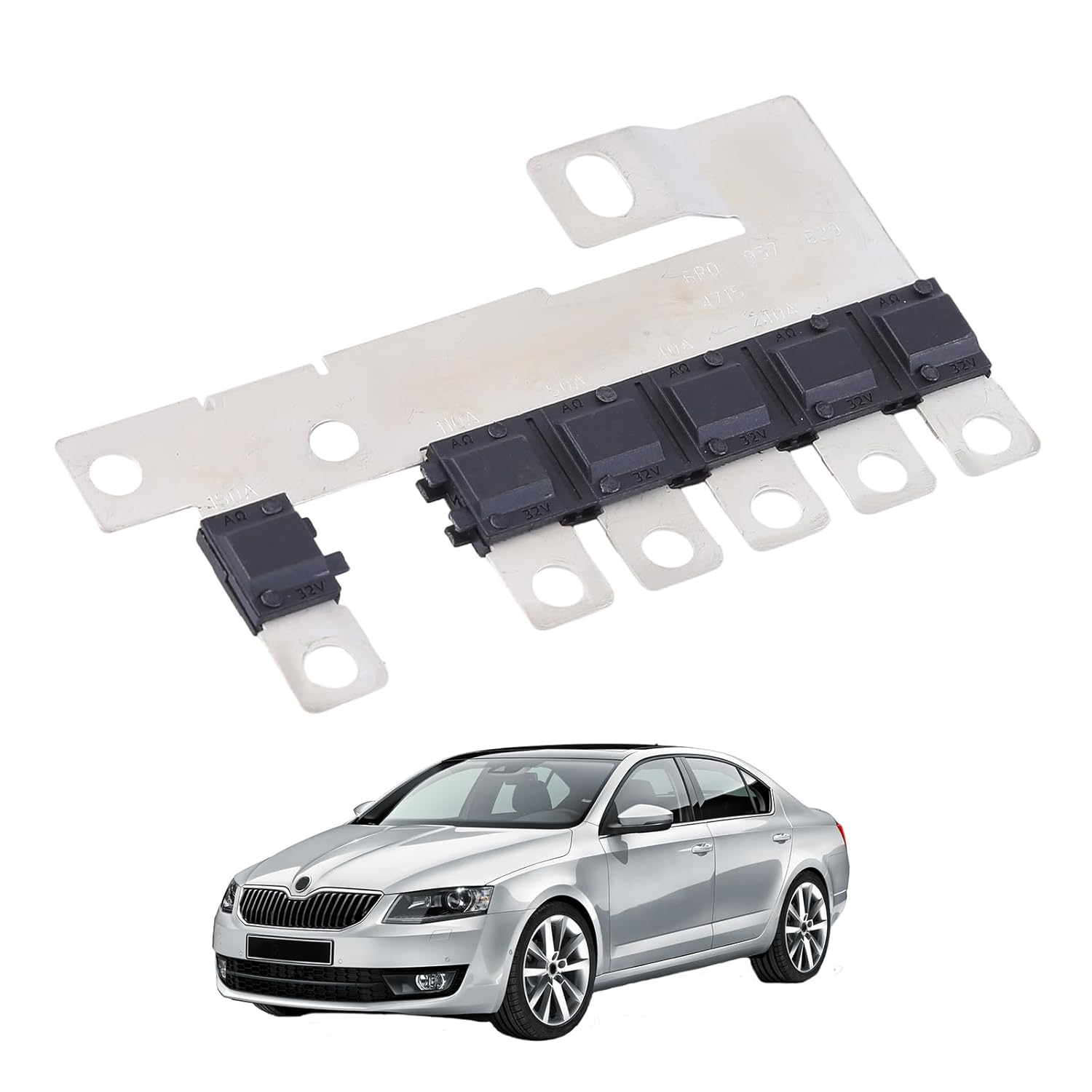 LICHENGTAI Boîte à fusibles de circuit de 150 A pour Seat Ibiza IV, Citigo, Skoda Rapid, VW Polo, voiture - Porte-fusibles multiple 6R0937629