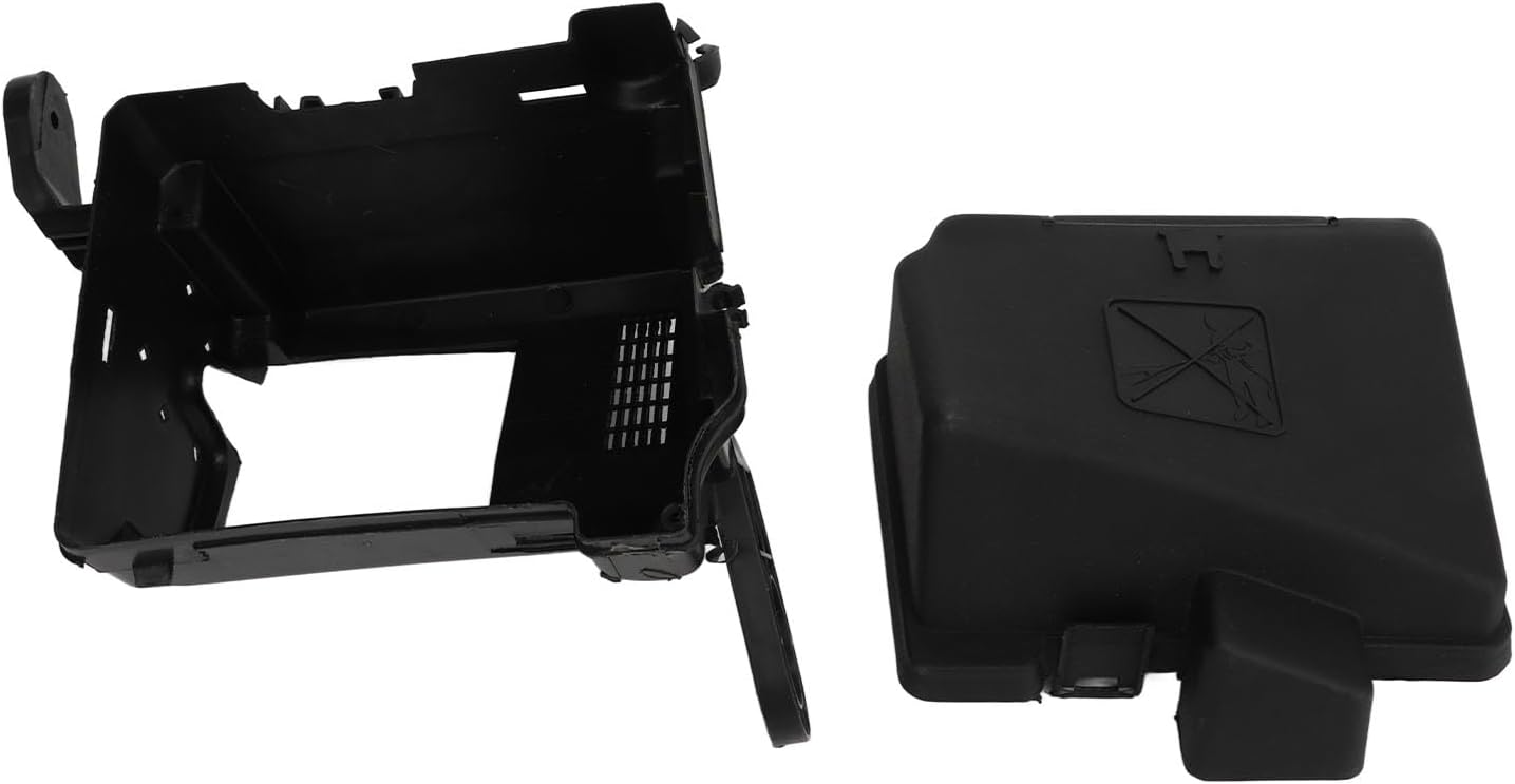 Couvercle de Boîte à Fusibles avec Base 6556Z1 Remplacement de Couvercle de Boîte à Fusibles de Protection de Circuit Noir pour 206 207 206CC