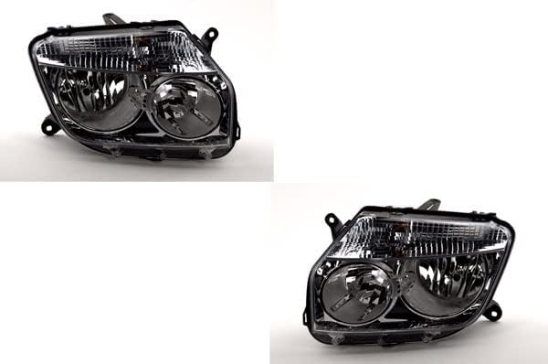 Johns, Jeu de phares pour Dacia Duster 04/10-12/13 H7/H1 - Kit gauche et droit