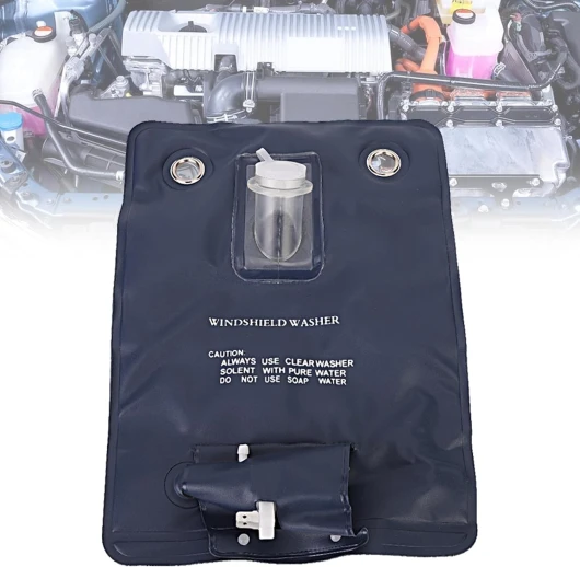Pompes du Lave-Glace Auto, universel 12V Pompe de lave-glace Kit,1 Pièces Outil de sac de pompe de lave-glace de pare-brise avec le commutateur de bouton de jet pour des voitures classiques