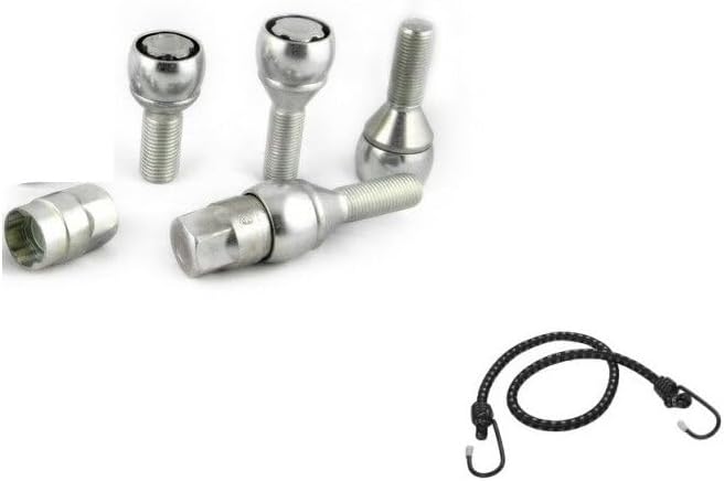 Compatible avec Renault Clio RS (3ª2005) 2006 in Poi (BR47/D) BOULONS ANTIVOL pour PNEUS Voiture VIS pour Jantes en Alliage 4 Broches+2 CLÉS